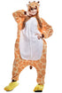 NEWCOSPLAY Unisex Adult Giraffe Cosplay Onesie Pajamas- Plush One Piece Costume